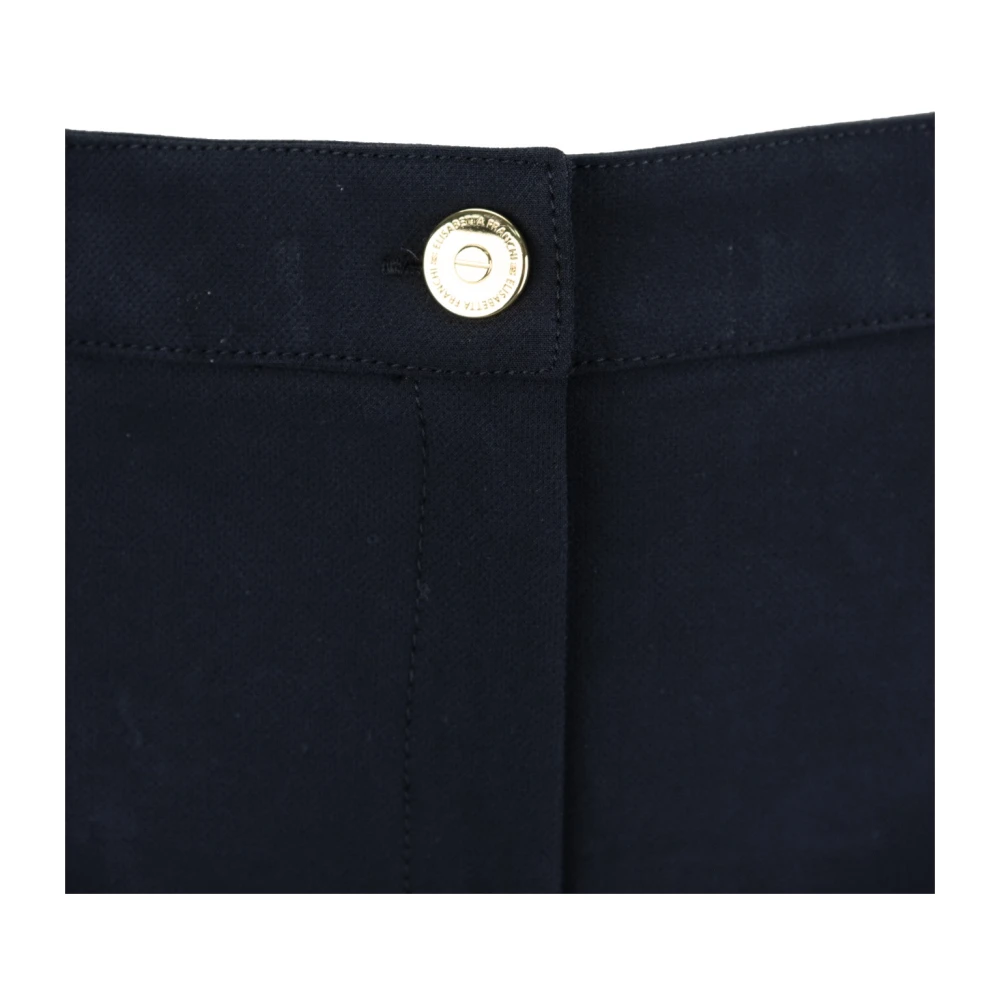 Elisabetta Franchi Damesknoopritsbroek Black Dames