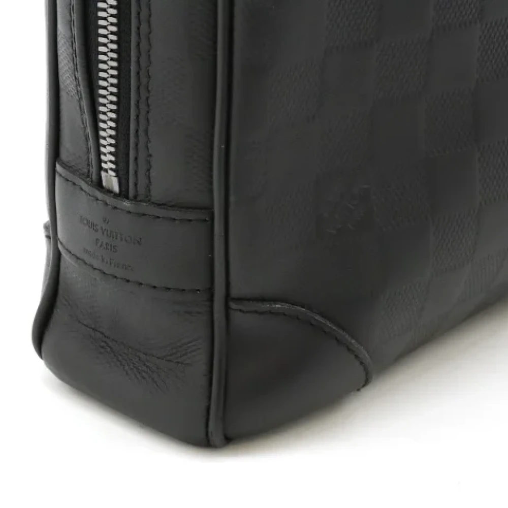 Louis Vuitton Vintage Pre-owned Leather briefcases Black Dames