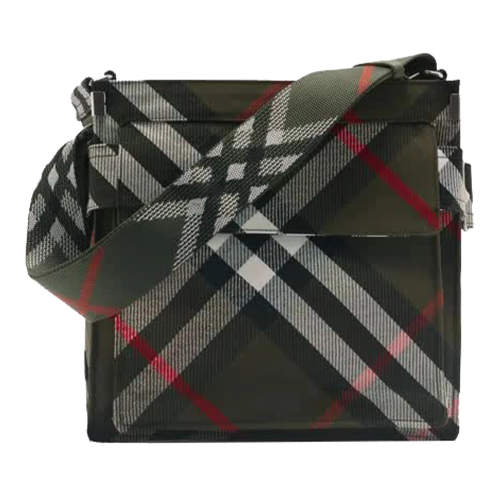 Burberry Stijlvolle Trench Tote Tas Green Heren