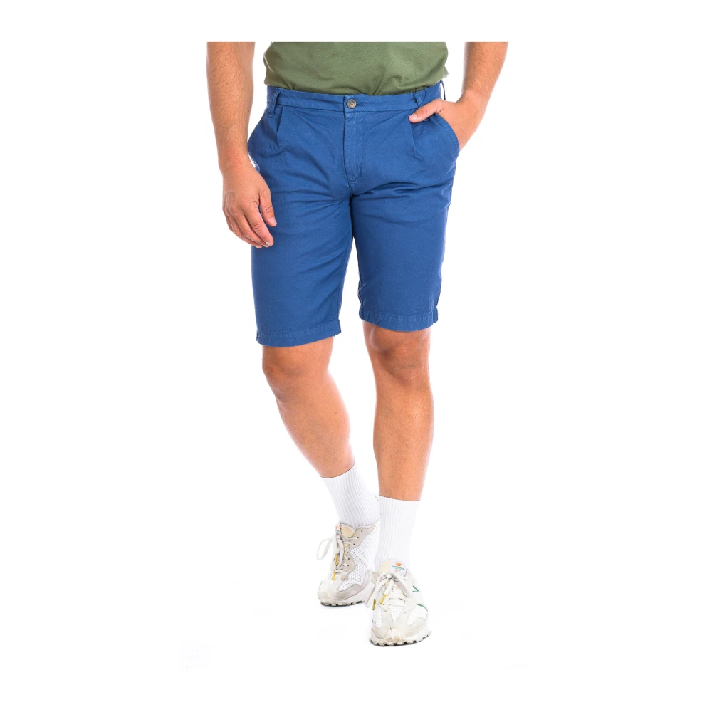 La Martina Blue Bermuda Shorts - Male - Casual Shorts - W33 - Shorts