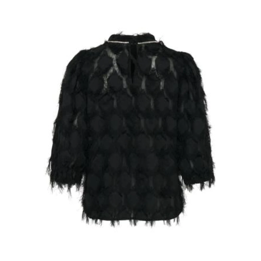 Saint Tropez Elegante Hadil Blouse Black Dames