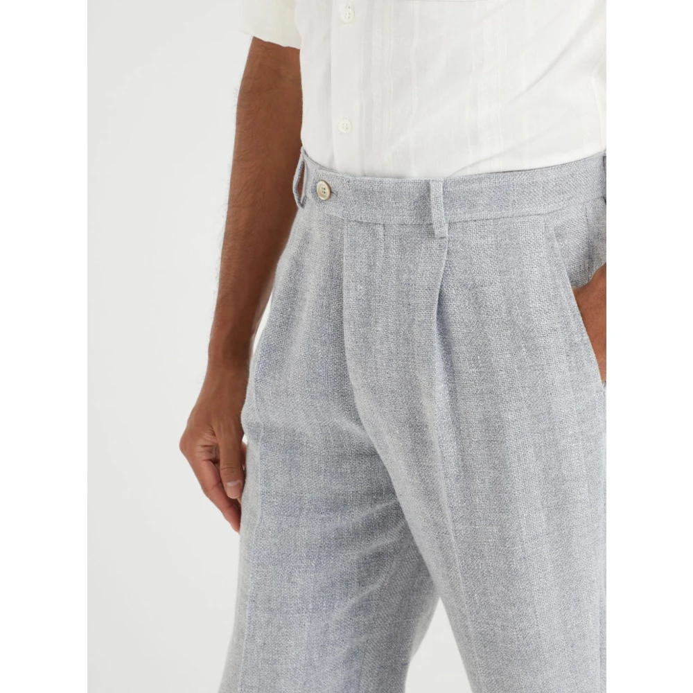 BRUNELLO CUCINELLI Lichtgrijze Broek Gray Heren
