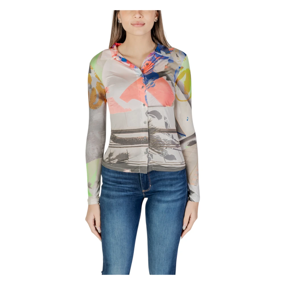 Desigual Women's Multicolor Shirts,, Long Sleeve Shirts Spring/Summer Collection Large