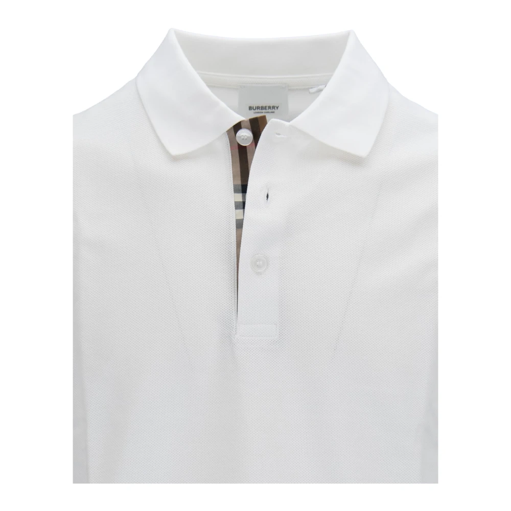 Burberry Heren Knoopolo Shirt White Heren