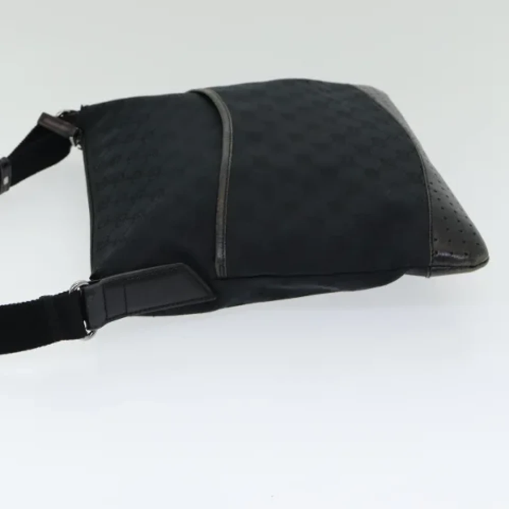 Gucci Vintage Pre-owned Canvas shoulder-bags Black Dames