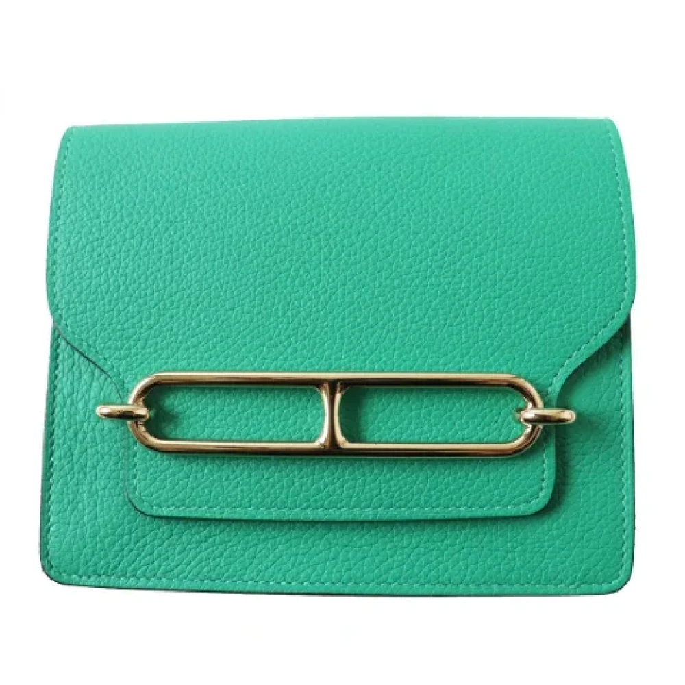 Hermès Vintage Pre-owned Leather wallets Green Dames