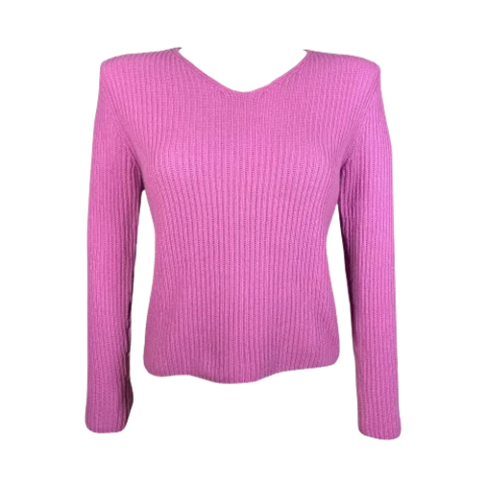 Prada Vintage Pre-owned Wool outerwear Pink Dames