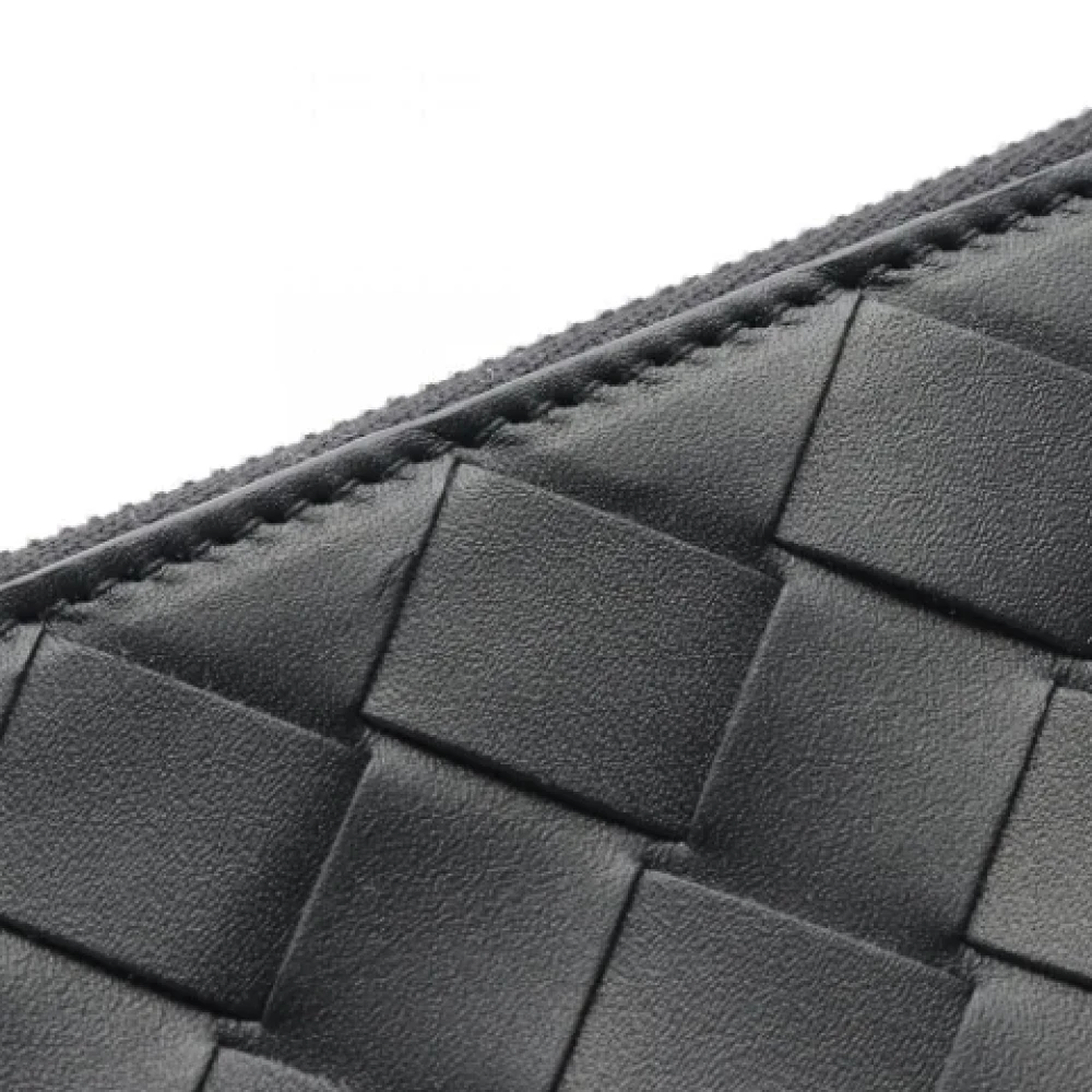 Bottega Veneta Vintage Pre-owned Fabric wallets Black Dames