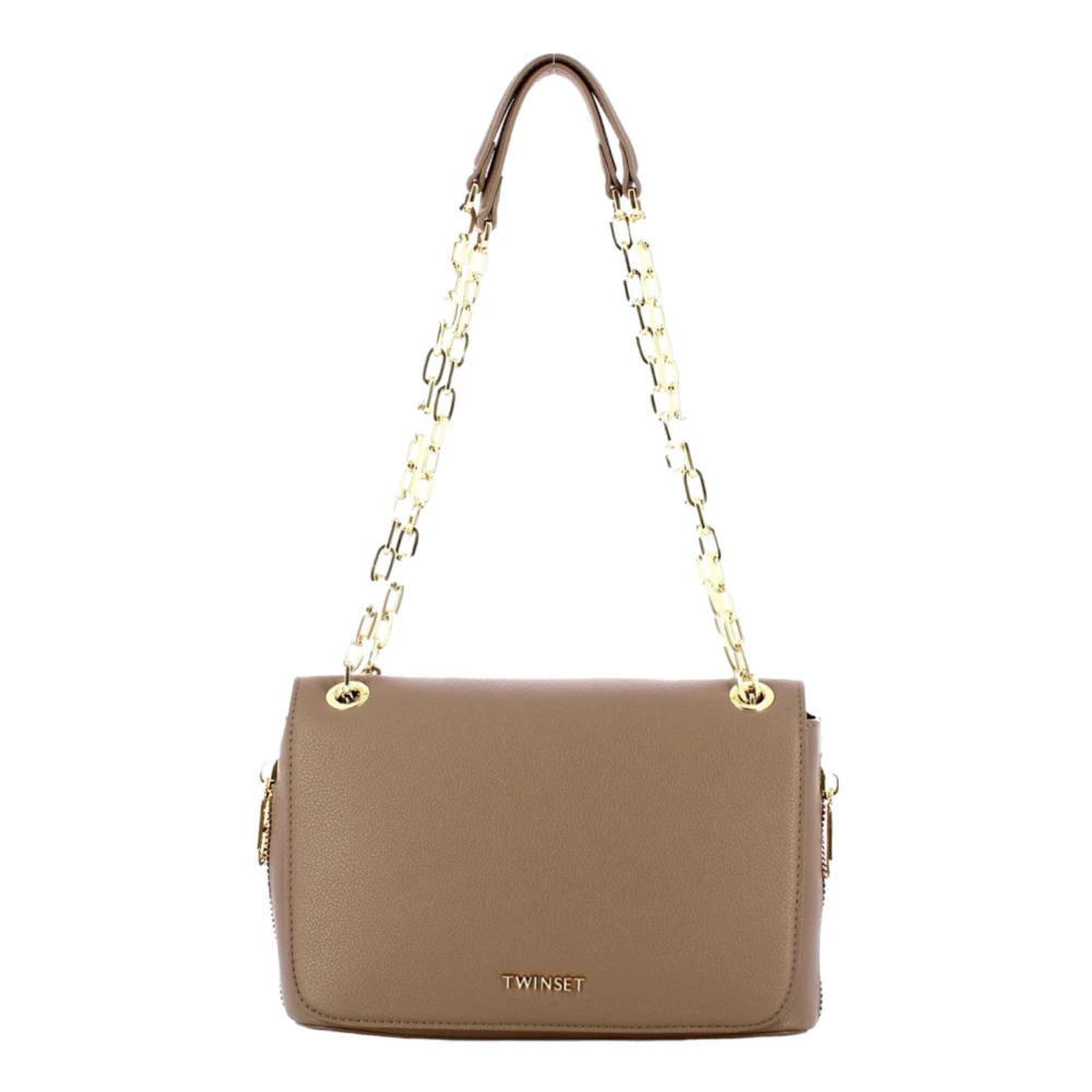 Twinset Kvinno Brun Väskor Dam, One Size, Axelremsväskor