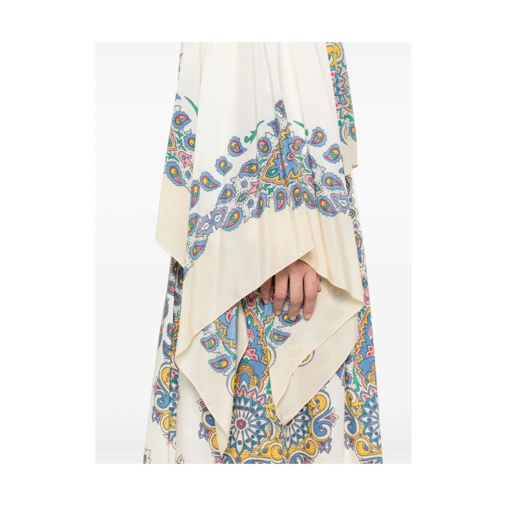 ETRO Beige Asymmetrische Boothals Cape Beige Dames