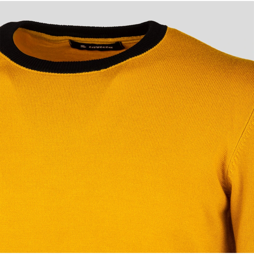 Invicta Gele Crew Neck Trui Heren Yellow Heren