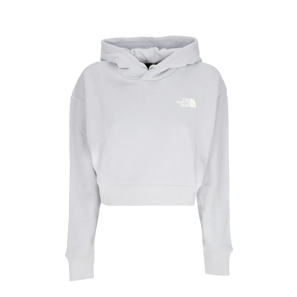 The North Face Stijlvolle Crop Hoodie Periwinkle Gray Dames