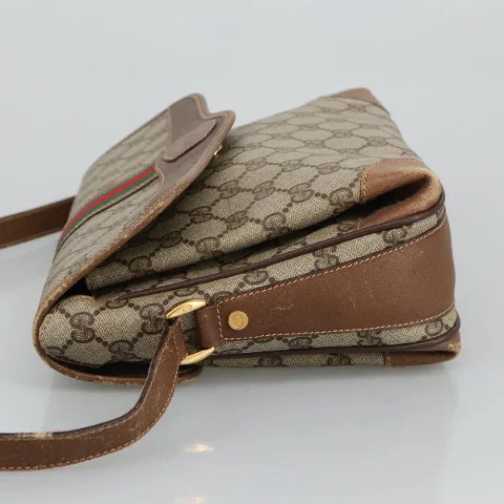 Gucci Vintage Pre-owned Canvas gucci-bags Beige Dames