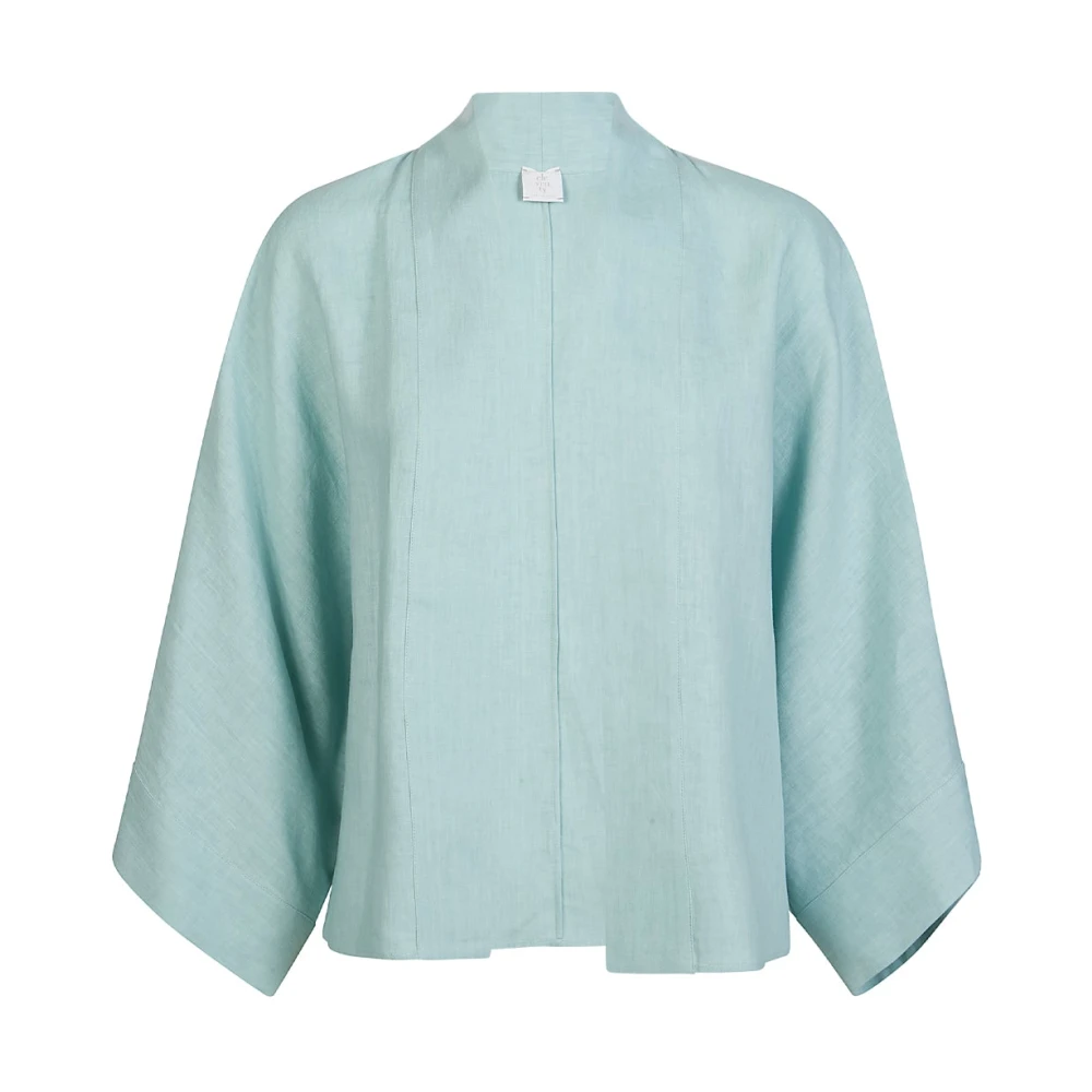 Eleventy Women's Blue Kimono Corto - Kimonos - Xs - Blouses & Shirts
