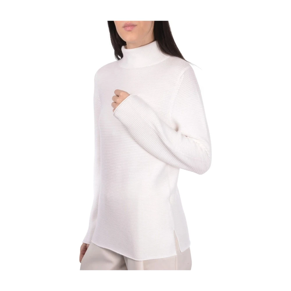 Gran Sasso Merinowol Coltrui Trui White Dames
