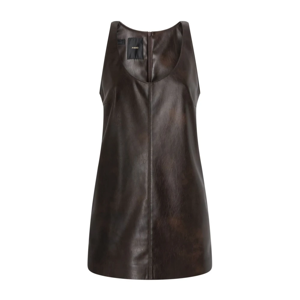 Pinko Elegante Bruine Jurk Brown Dames