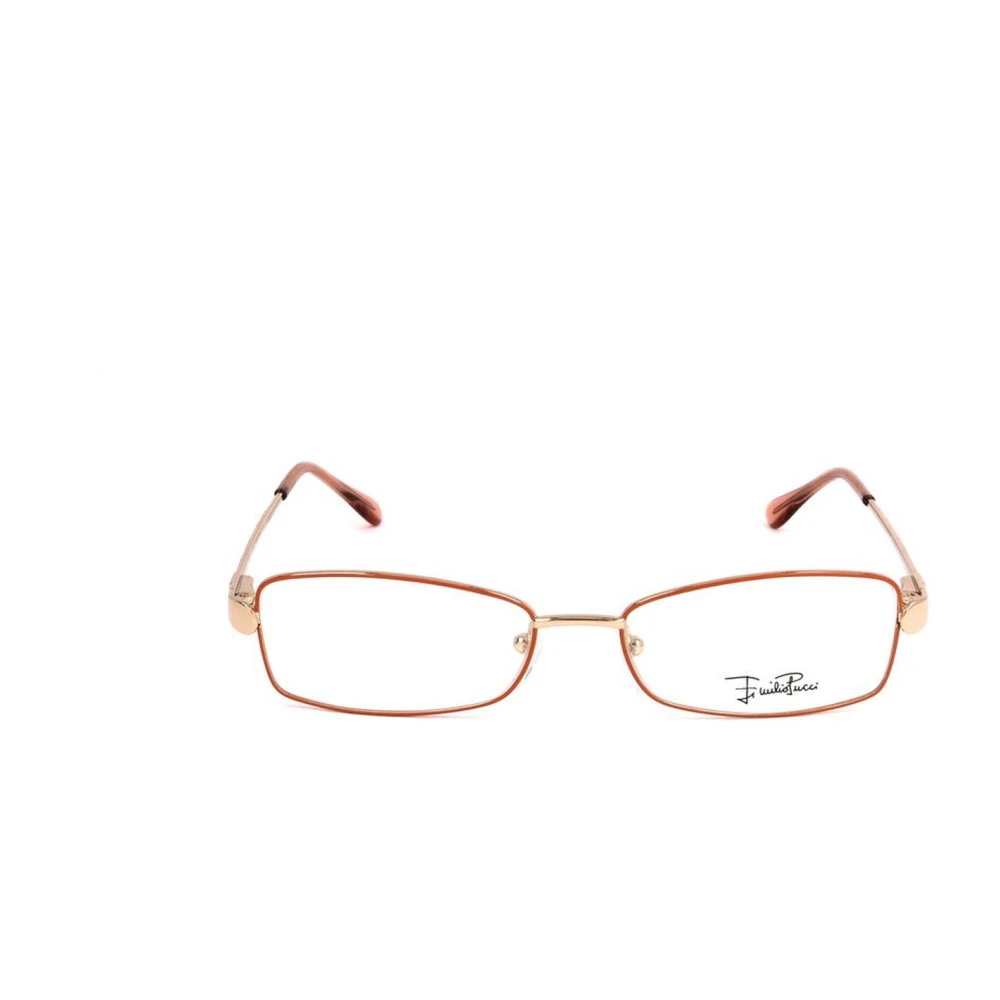 EMILIO PUCCI Gouden en Roze Metalen Frames Yellow Dames