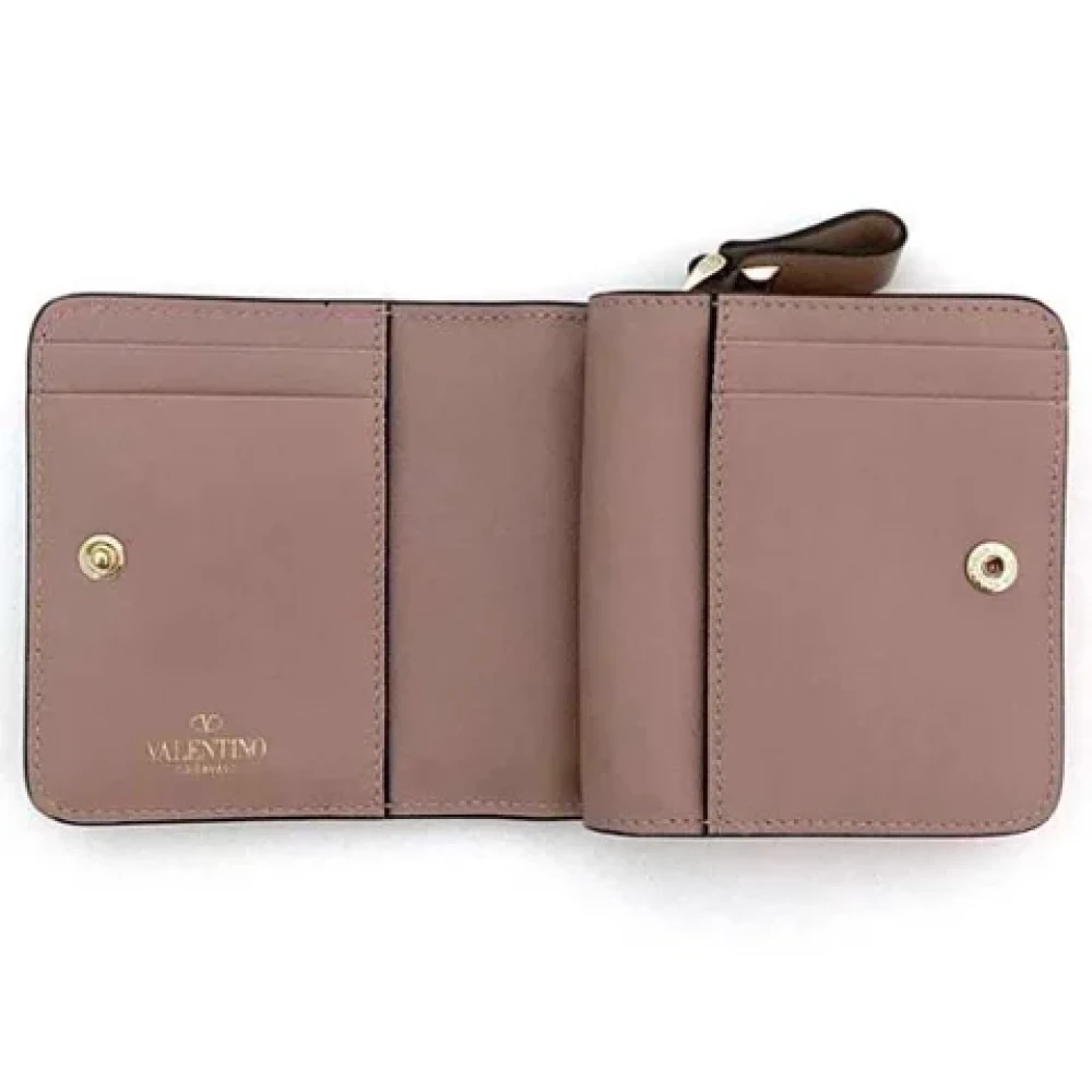 Valentino Vintage Pre-owned Leather wallets Brown Dames