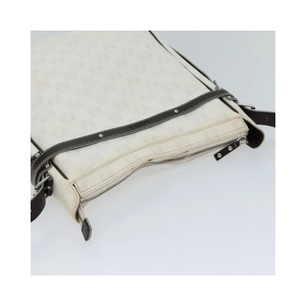 Loewe Pre-owned Fabric shoulder-bags White Dames