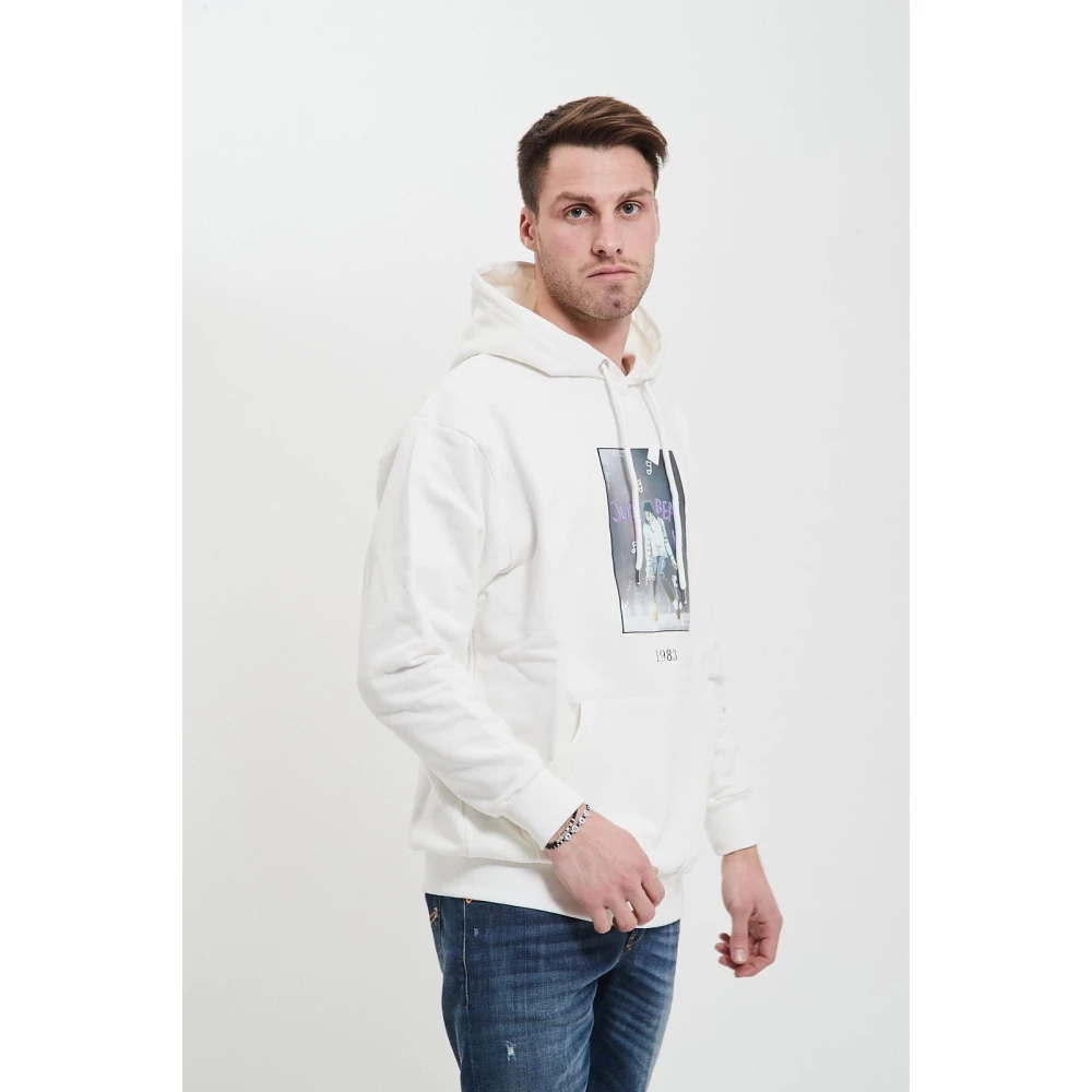 Throwback Klassieke Hoodie White Heren