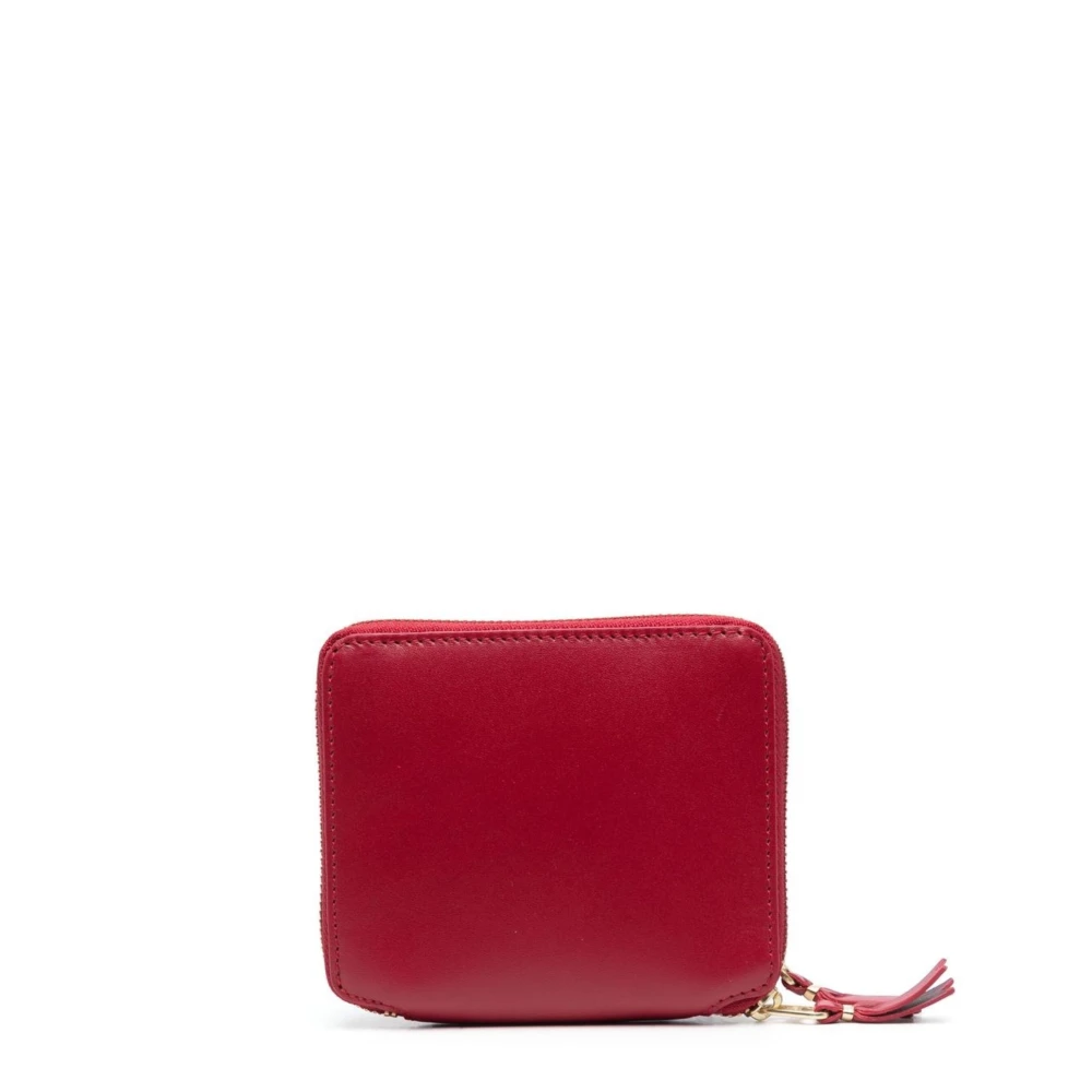 Comme des Garçons Stijlvol Leren Portemonnee voor Mannen Red Dames