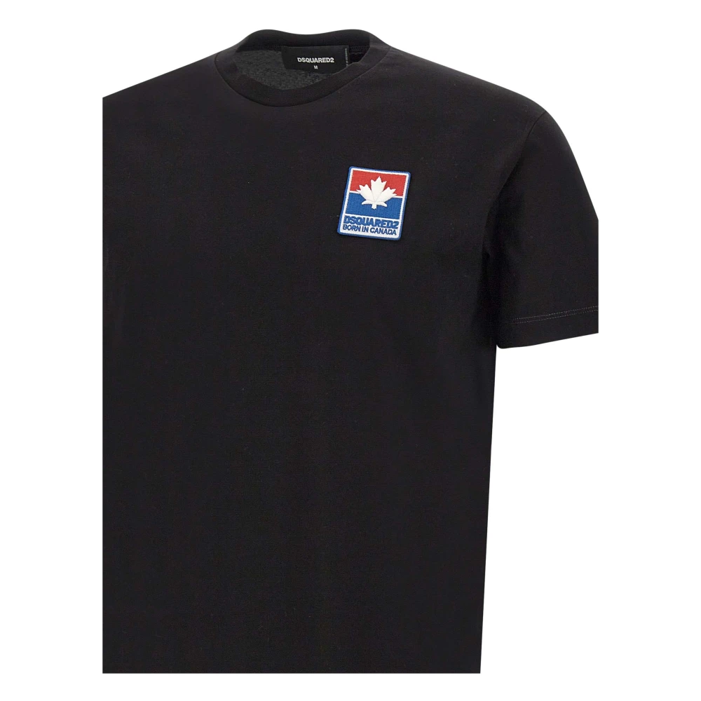 Dsquared2 Zwarte T-shirts en Polos Black Heren