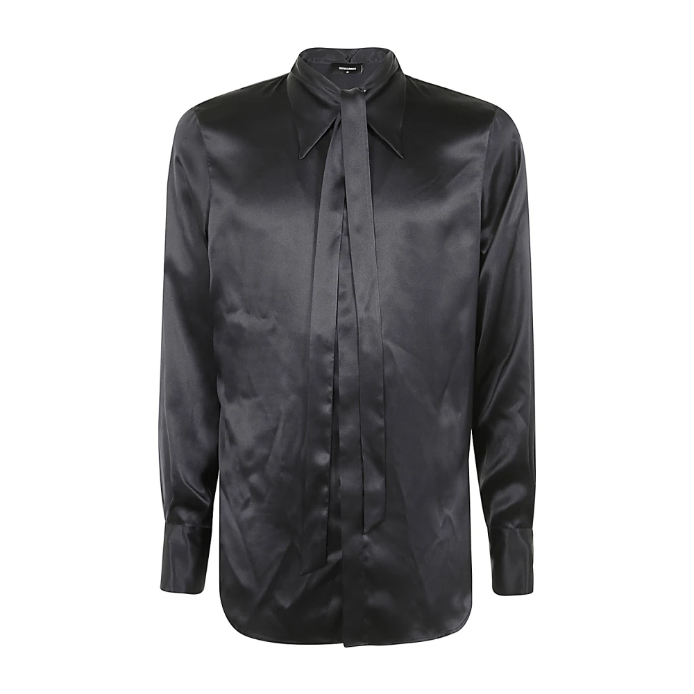 Dsquared2 Zwarte Shirt voor Mannen Black Heren