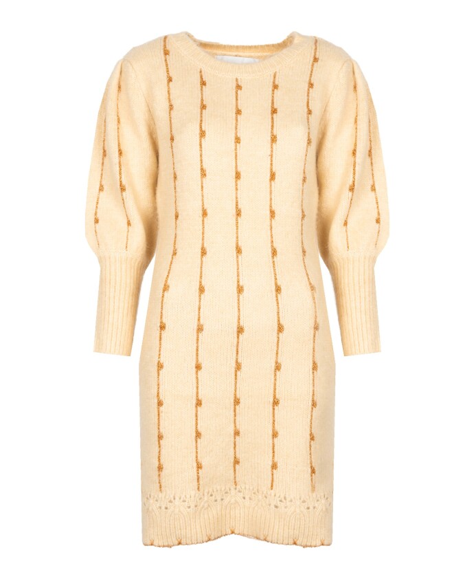 robe-midi-tricotee-avec-fil-dore