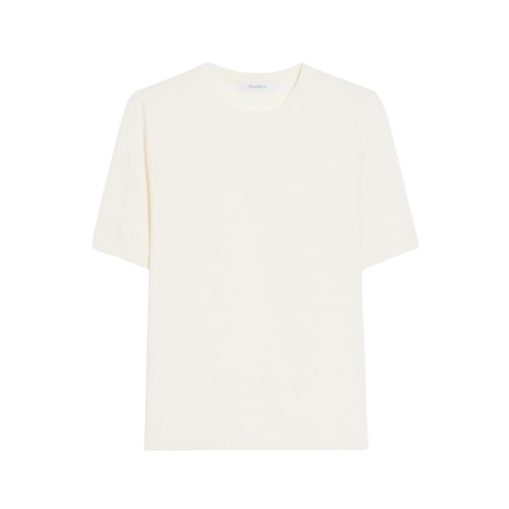 Max Mara Luxe Zijde Kasjmier Crewneck Sweater Beige Dames