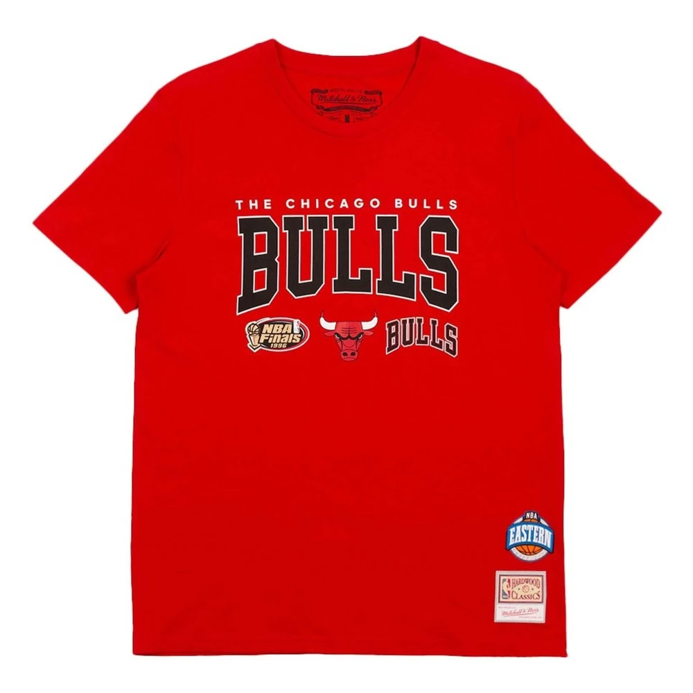 Mitchell & Ness Chicago Bulls T-shirt Red Heren