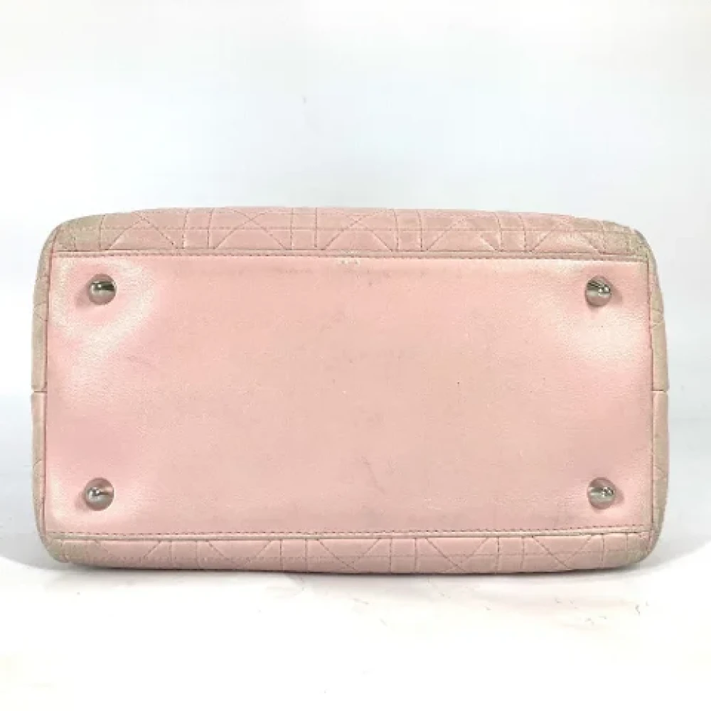 Dior Vintage Pre-owned Leather dior-bags Pink Dames