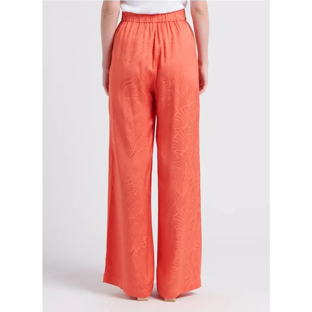 Suncoo Klassieke Zwarte Broek Orange Dames