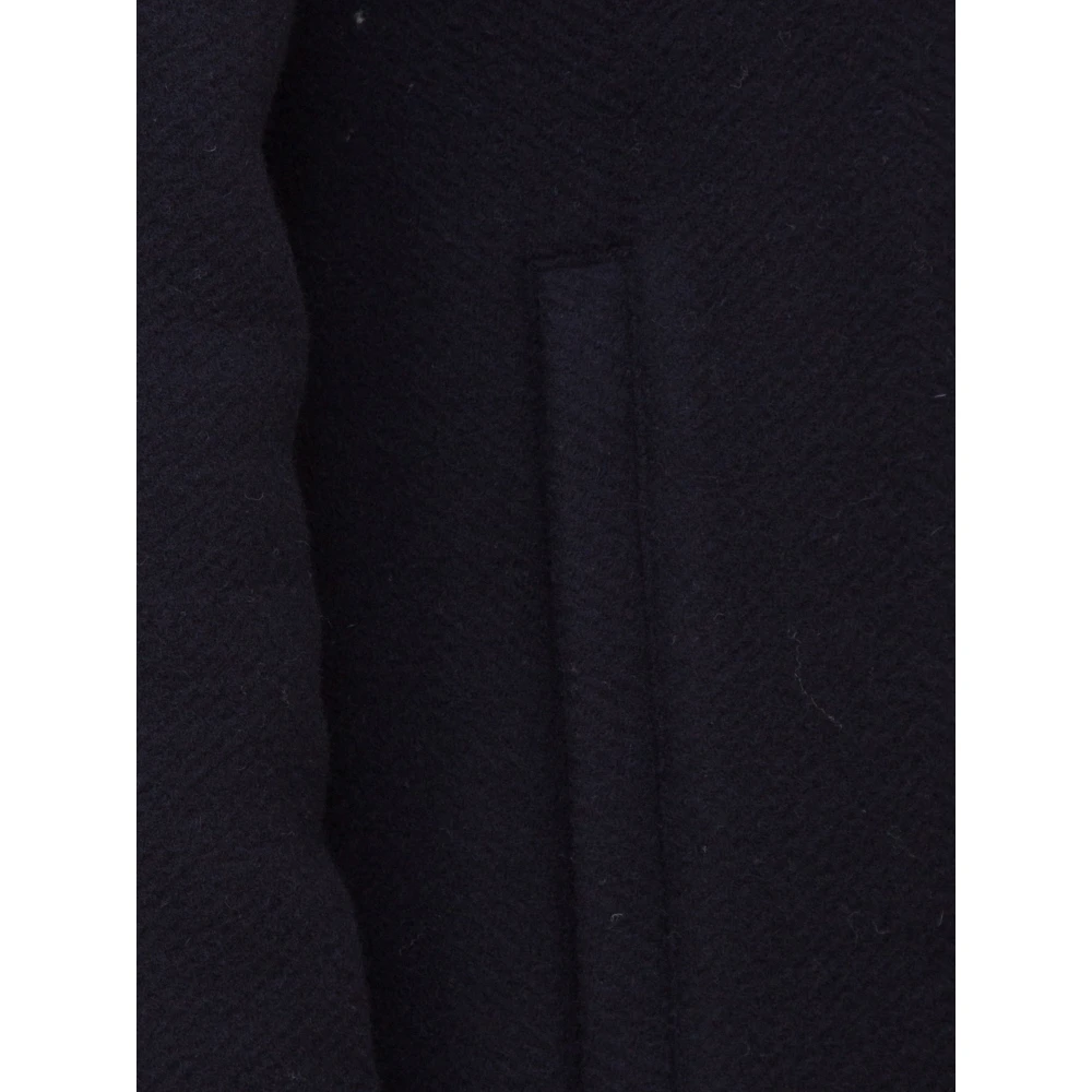 Emporio Armani Blauwe Blouson Jas Blue Heren