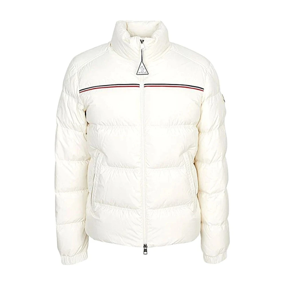Moncler White Winter Jackets, Male, 3XL, Giubbino