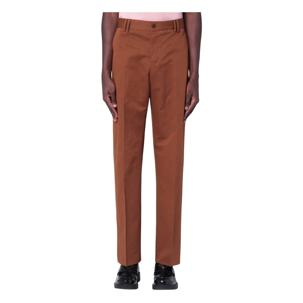PT Torino Regular Fit Micheal FF Broek Brown Heren