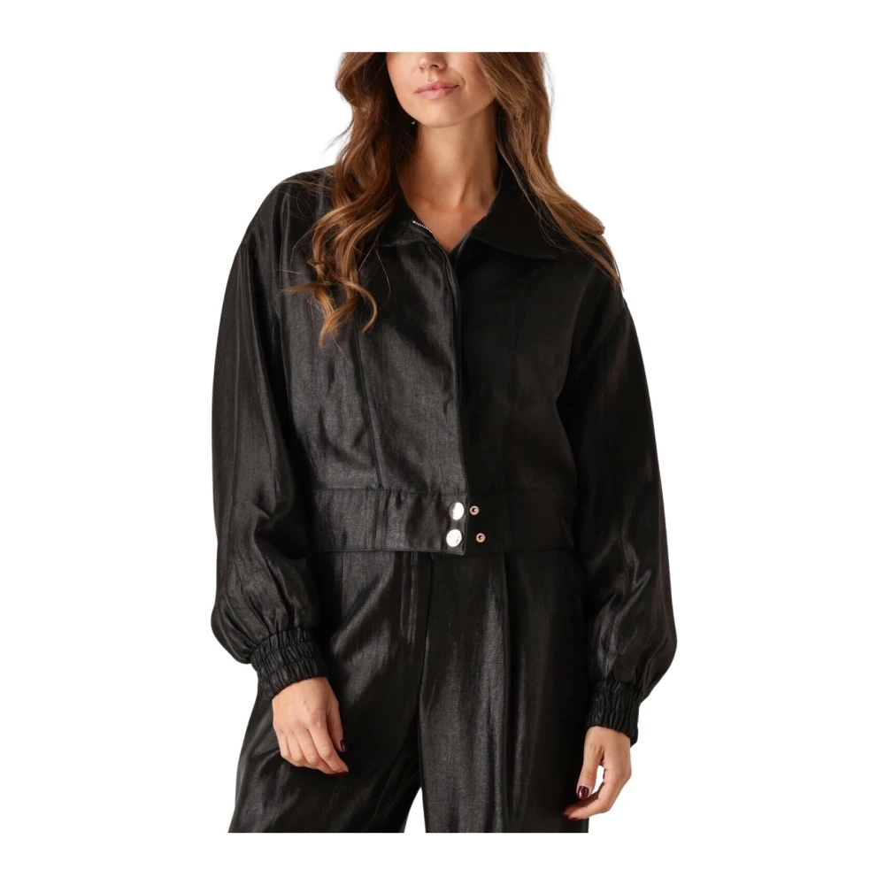 Aaiko Twill Shine Jack voor Vrouwen Black Dames