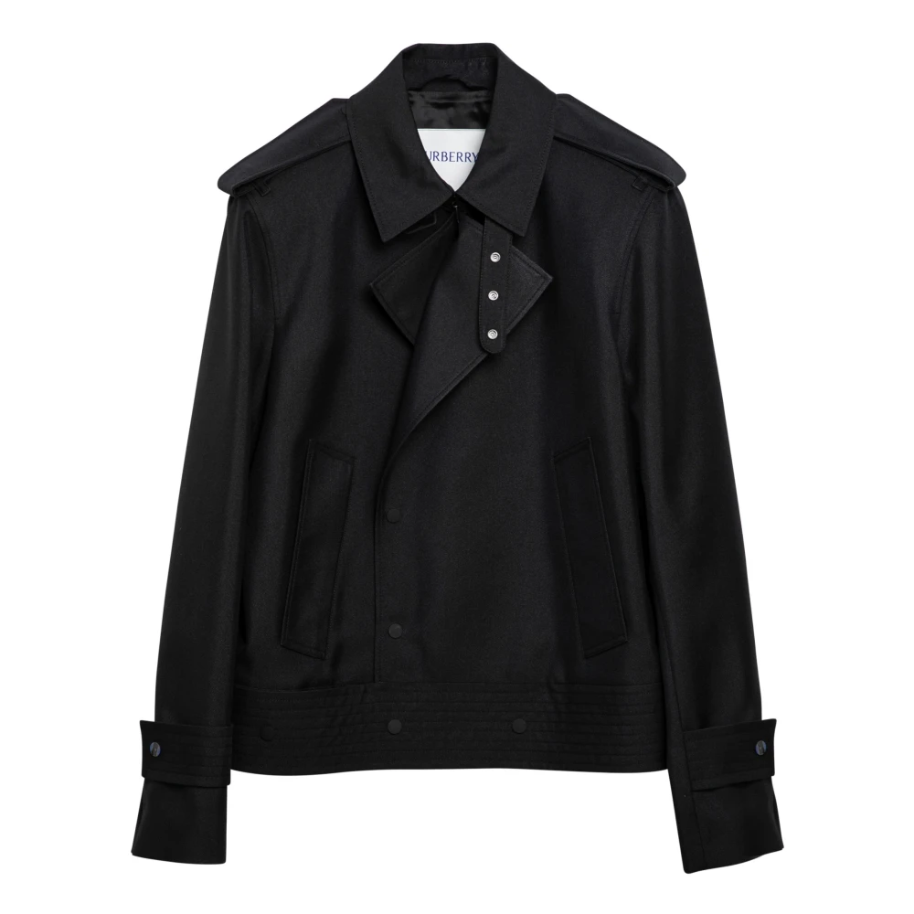 Burberry Dubbelborst Jas Black Heren