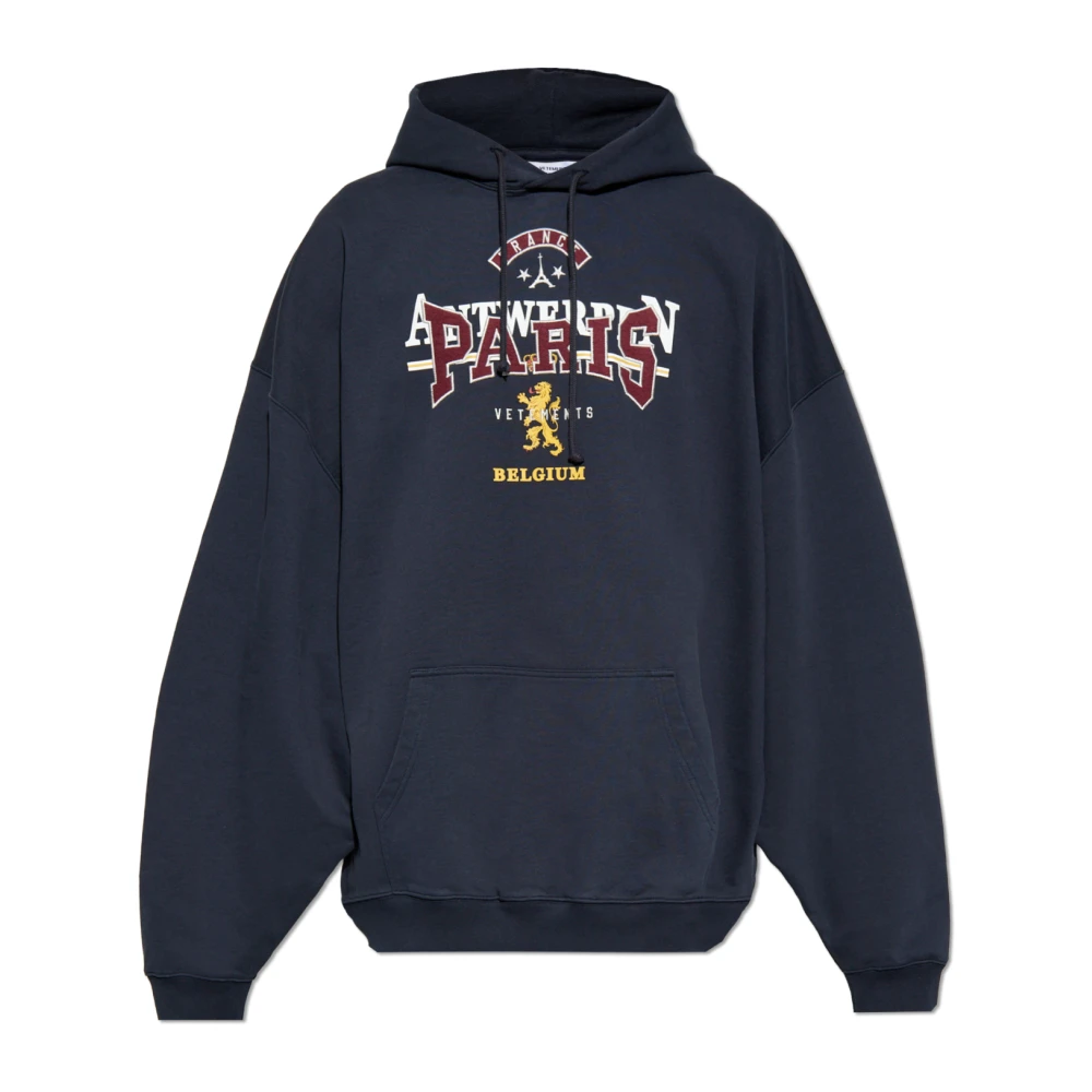 Vetements Sweatshirt met logo Blue Heren