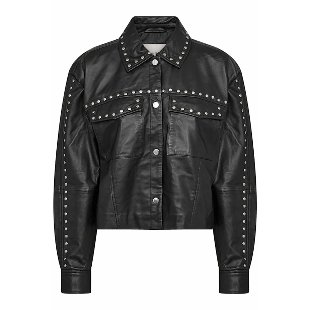 Jackets > Leather Jackets - - Kaffe - Modalova