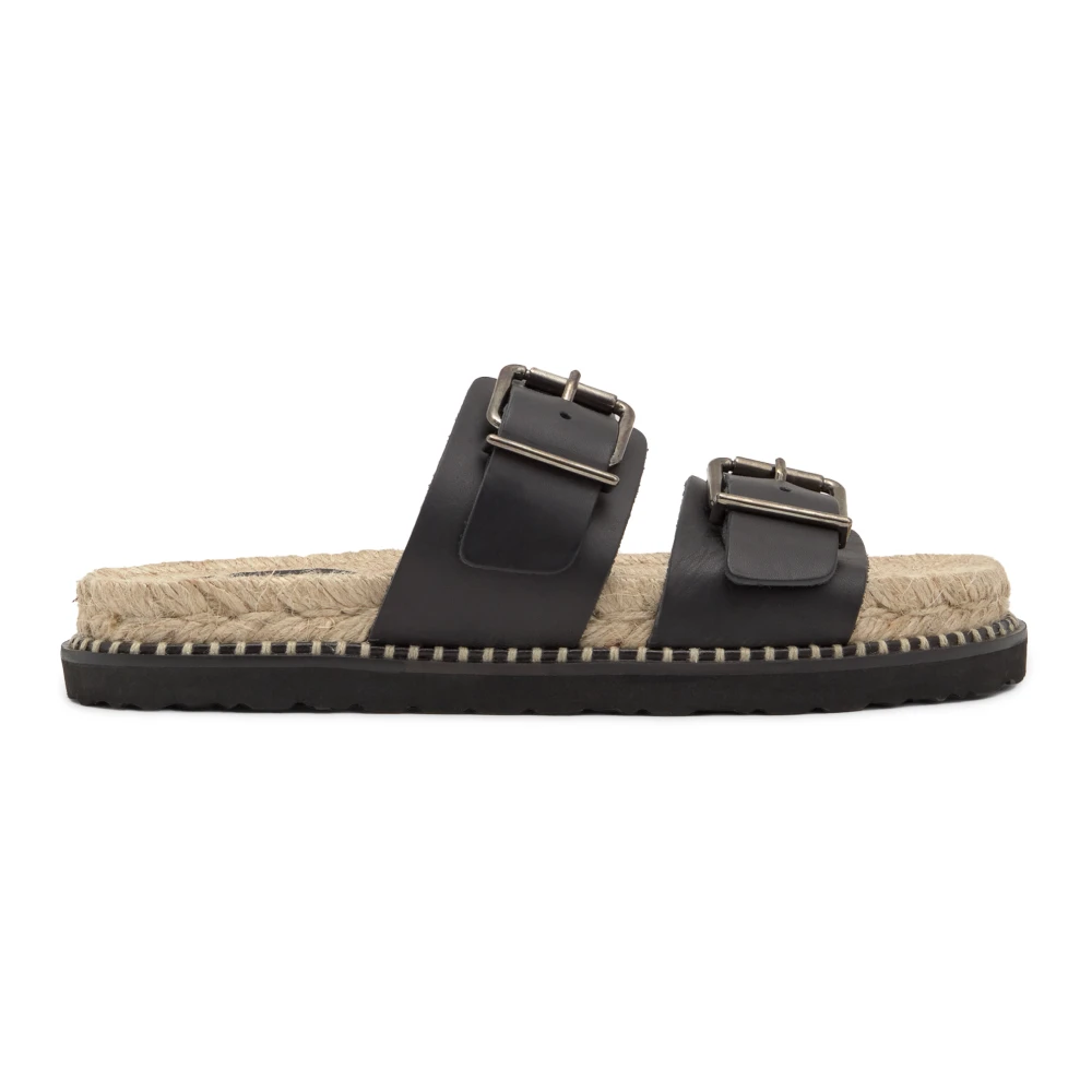 Castañer Black Sliders, Female, 7 Uk, Flat Sandal