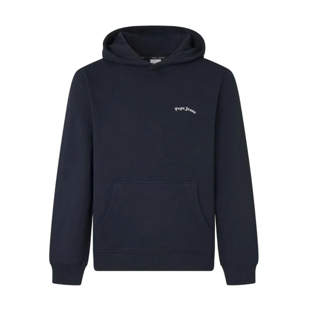Pepe Jeans Men's Blue Classic Hoodie Somerton - Hoodies - S - Sweatshirts & Hoodies