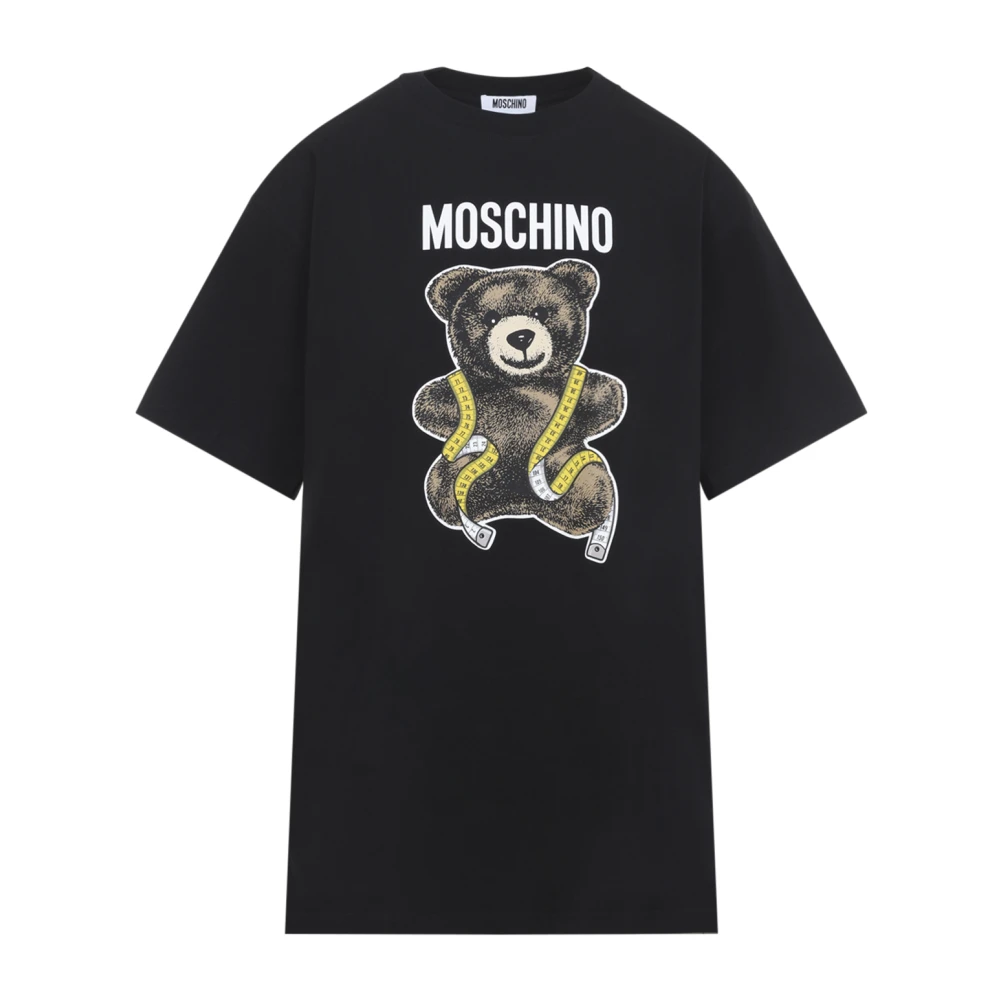 Moschino Women's Black Oversized Teddy Tee - T-Shirts - S - Tops