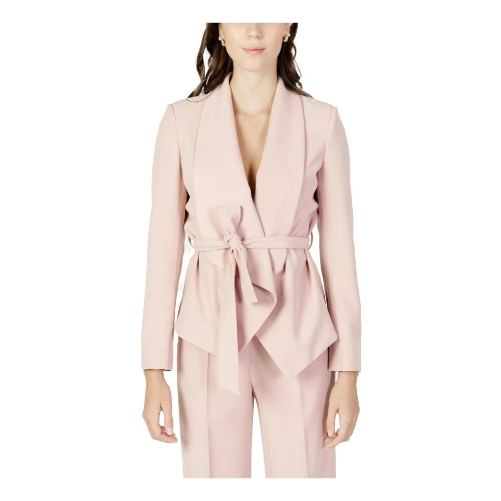 Sandro Ferrone Roze Lange Mouw Blazer Herfst Winter Pink Dames