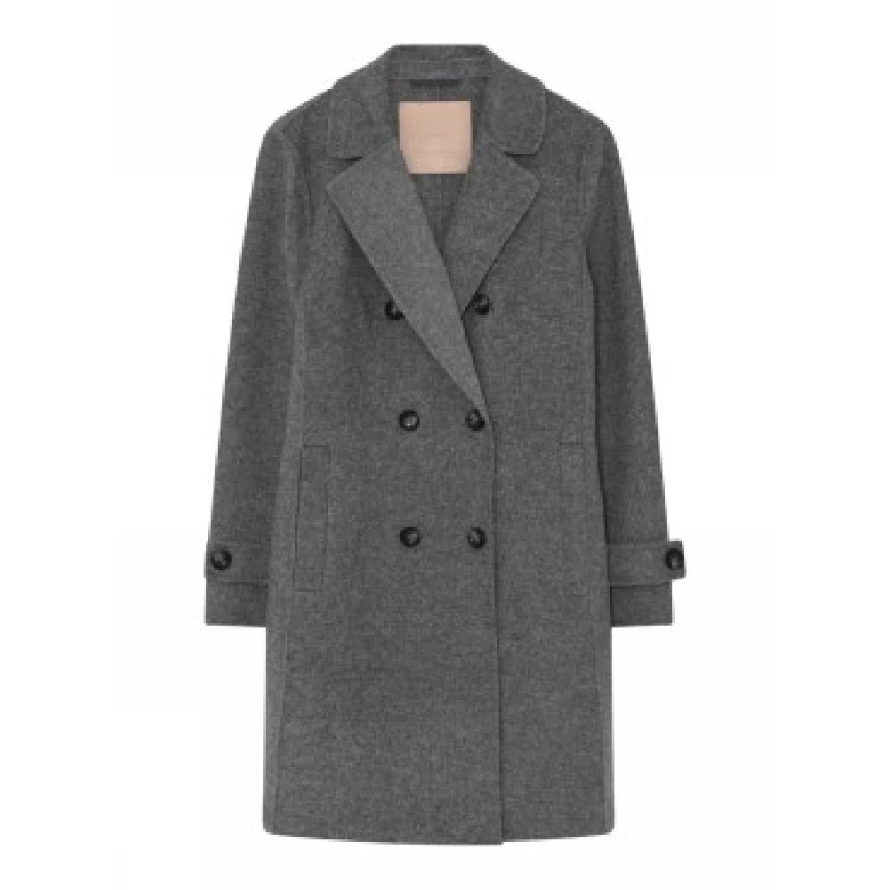 Gustav Janice Wollen Jas in Grijs Gray Dames