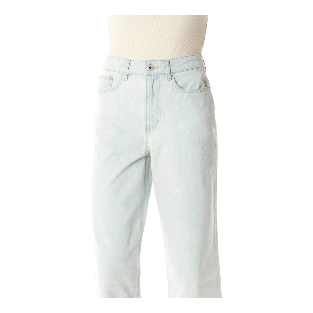 Kenzo Cropped Wide Leg Jeans Blue Dames