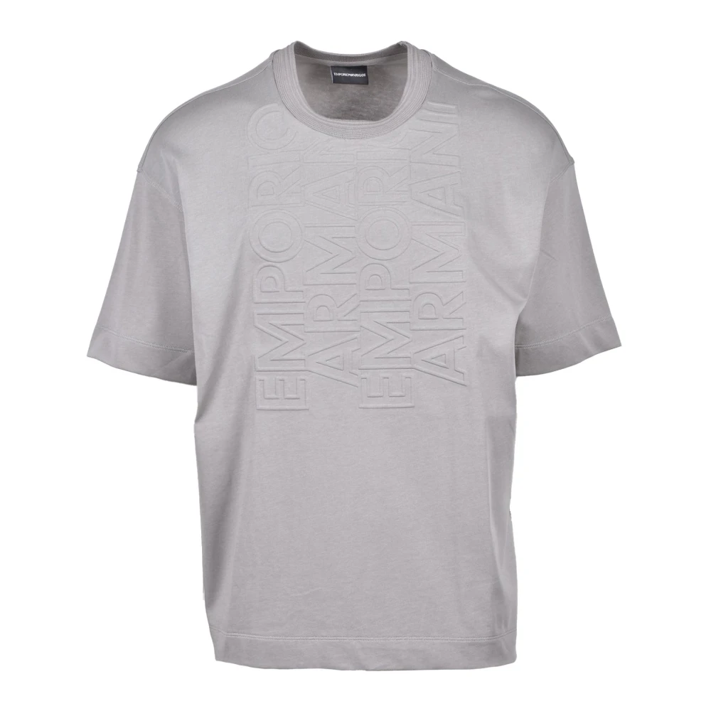 Emporio Armani Katoenen T-shirt Gray Heren