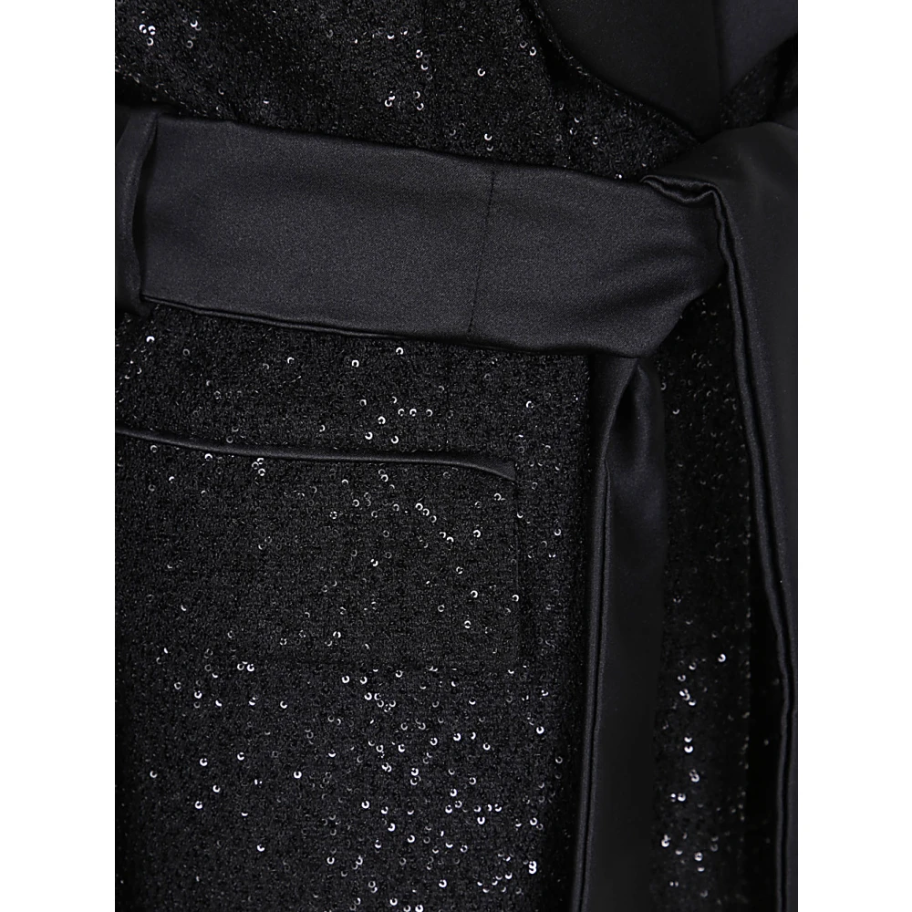 Max Mara Kimono Jas in Elegante Stijl Black Dames