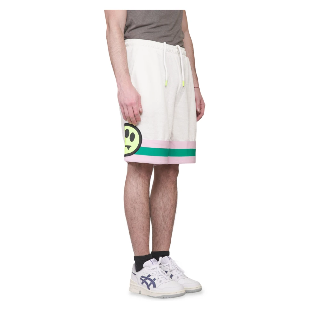 Barrow Mesh Basket Shorts in 002 White Heren