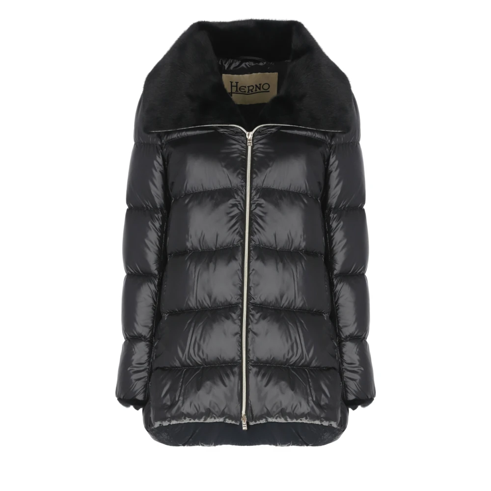 Herno Mujer Negro Chaquetas, Talla: 2XL