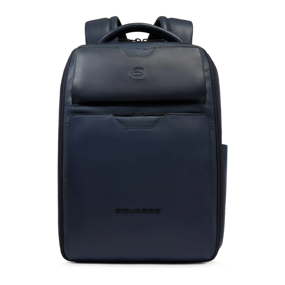 Piquadro Herren Blau 14" Laptop Rucksack